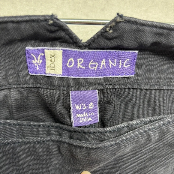 Ibex Organic Cotton Shorts Cross Buckle 8 Gray - Picture 4 of 7